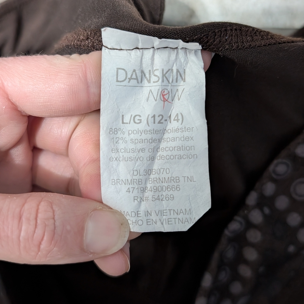 Danskin Now Women’s Large Brown 2 Piece Set Top and Pants Athleisure Sporty L - Picture 7 of 11